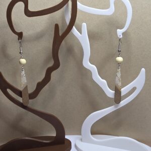 Pendant Earrings - White