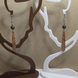 Pendant Earrings - Honey brown