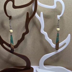 Pendant Earrings - Teal