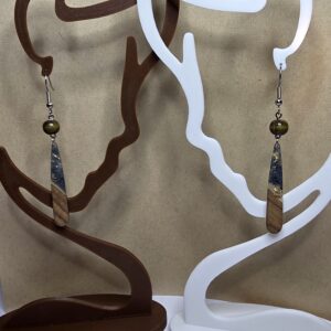 Pendant Earrings - Dark blue