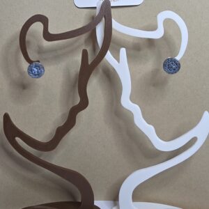 "One-thread" Button Studs - Denim blue